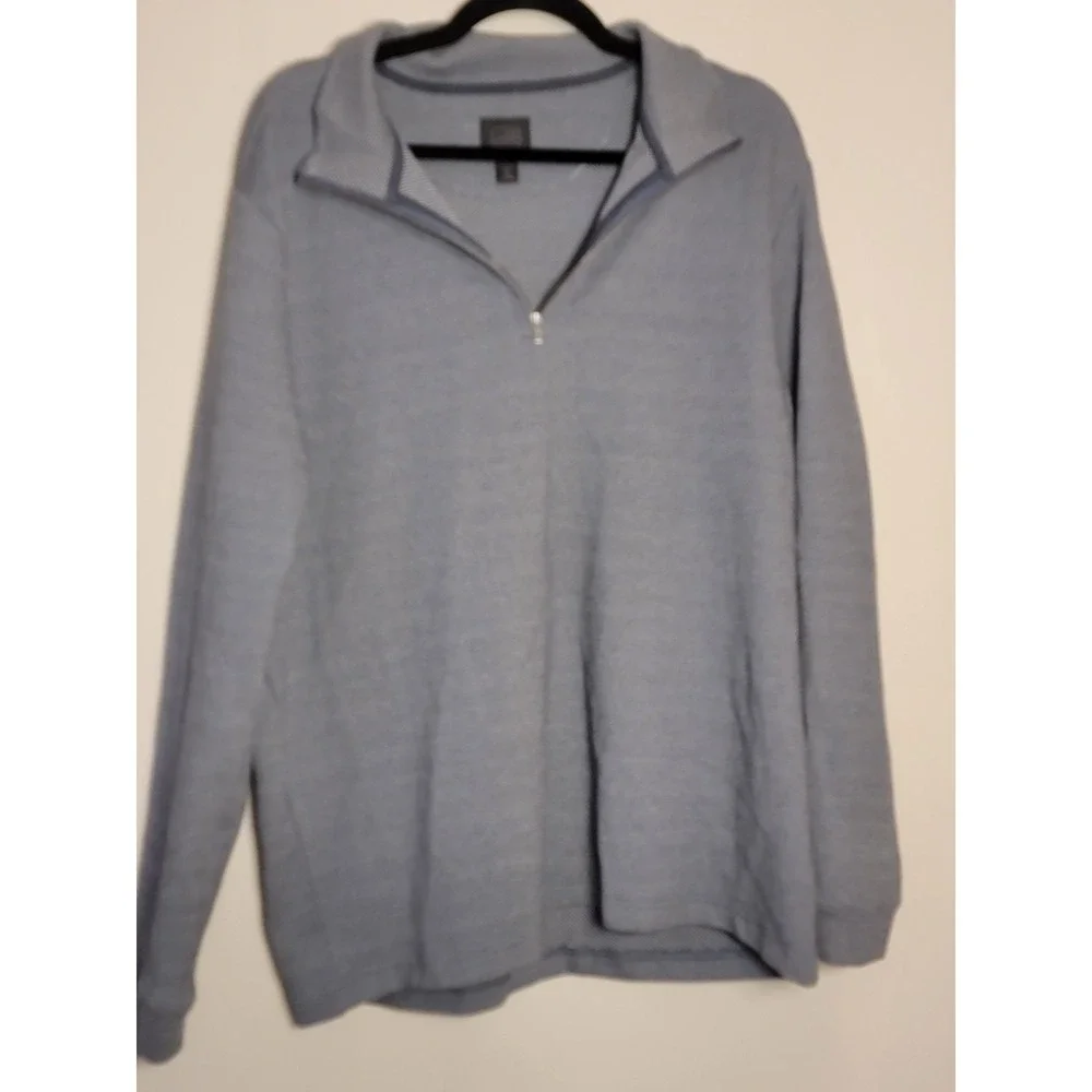 14th and Union Large 1/4 Zip Men's sweater -‎ Heather gray